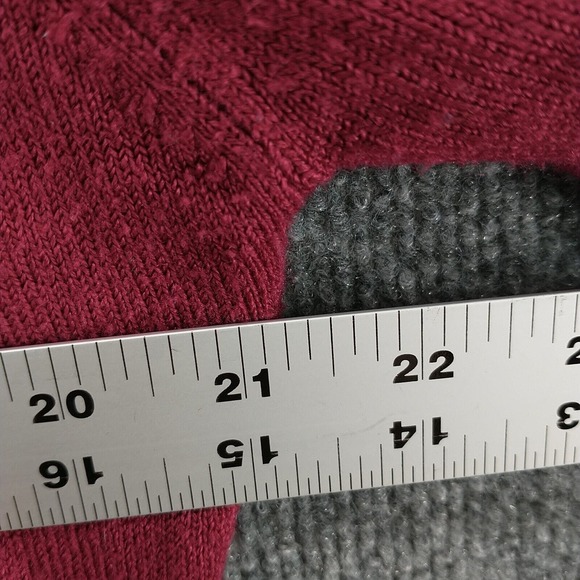 JMS Just My Size Women's Pullover Knit Sweater Beet Red Burgundy 2X Scoop Neck - Picture 12 of 12